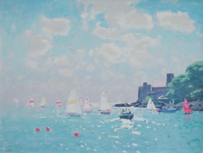 STEPHEN BROWN RBA - dartmouth castle, high summer 